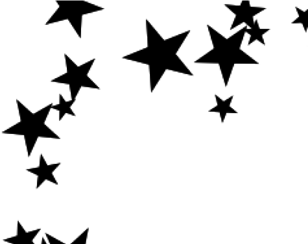 Star Border Clipart - Blackstars Clipart (640x480)