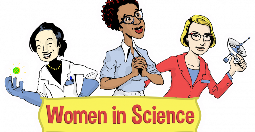 Women In Science The - Women In Science Cartoon (864x450)