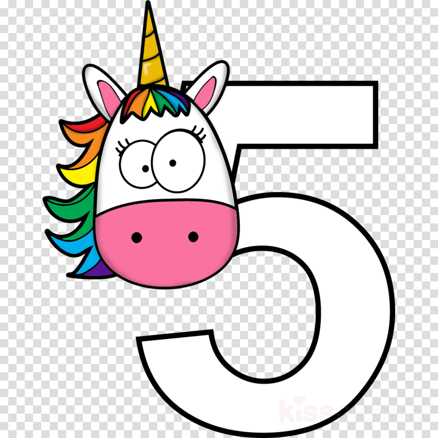 Unicorn Numbers Png Clipart Unicorn Clip Art - Sayılar Clipart (900x900)