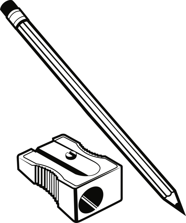 Pencil Sharpeners Line Art Description Technology - Clipart Pencils (626x750)