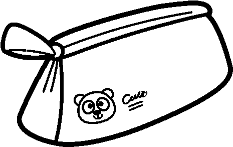 Pencil Case Clip Art Black And White Www Pixshark Com - Pencil Case Black And White (600x470)