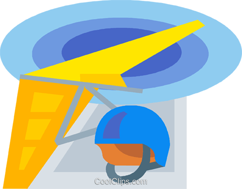 Asa Delta Livre De Direitos Vetores Clip Art Ilustração - Glider (480x375)