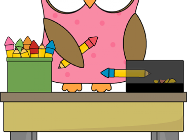 Pencil Sharpener Clipart Eraser - Owl Classroom Clipart (640x480)