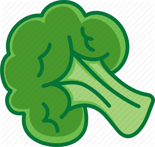 Clip Art Download Broccoli Clipart Soup - Green Color Outline Vegetables (512x485)