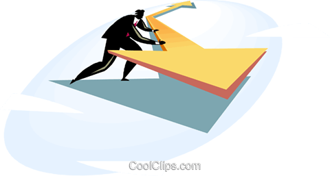 Arrows Flowing In Two Directions Royalty Free Vector - United States Of America (480x257)