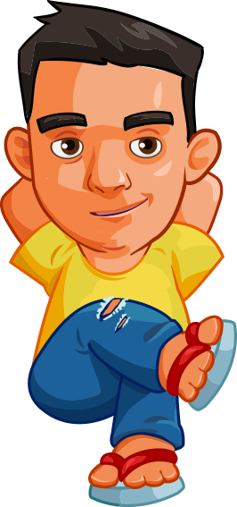 Catch The Guava - Juan Tamad Clipart (266x567)