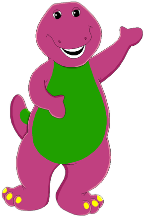Barney Clip My Valentine - Barney Png (300x441)