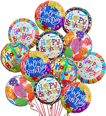Sickelmores Fine Flowers Holiday Bliss Arrangement - Bouquet Of Birthday Balloons (400x400)