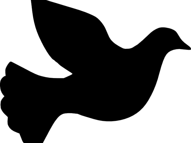 Dove Clip Art Silhouette (640x480)