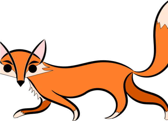 Oregon Clipart Fox - Free Fox Clipart Black And White (640x480)