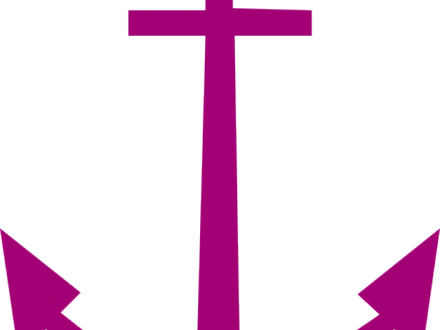 Oregon Clipart Anchor - Purple Anchor Clip Art (640x480)