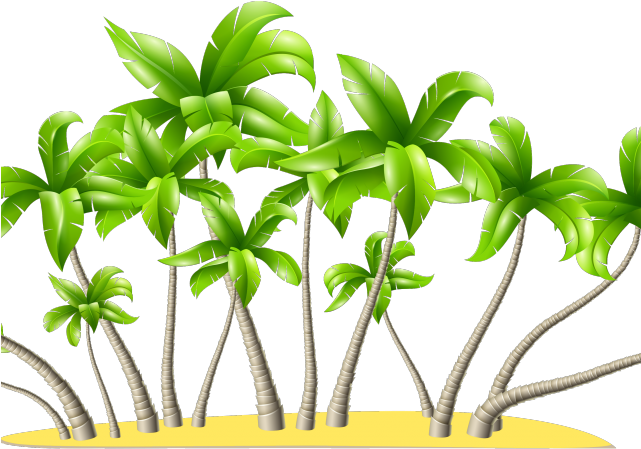 Oregon Clipart Palm Tree - Coconut Trees * .png (640x480)