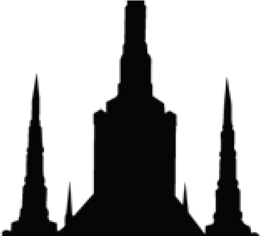 Oregon Clipart Silhouette - Salt Lake Temple (640x480)