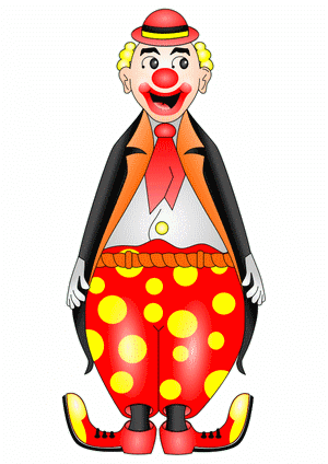 Television Or Tv Has Been Non Interactive Since Time - Circus Clown Queen Duvet (300x424)