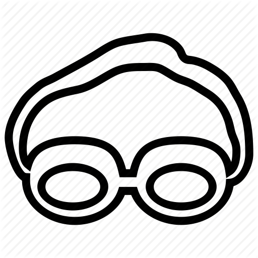 Swim Drawing Easy - Swimming Goggles Drawing Easy (512x512)