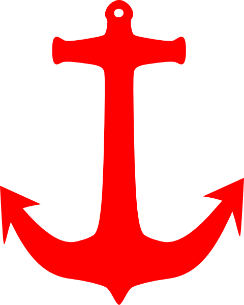 Svg Free Stock Red Art At Clker - Anchor Clip Art (480x600)