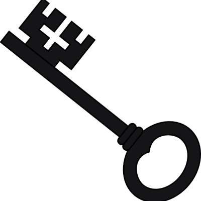 Important Words Spanish - Simple Key Clip Art (400x400)