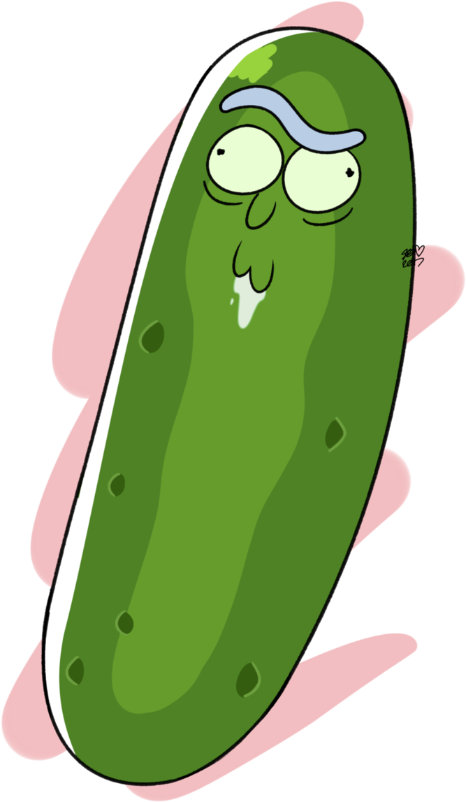 Graphic Transparent Pickle Free Clipart - Rick Pepino (688x1161)