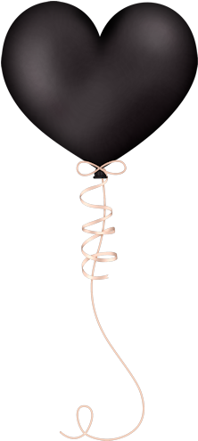 Balloon Clipart, Black Balloons, Clean Heart, Word - Pinterest (250x495)