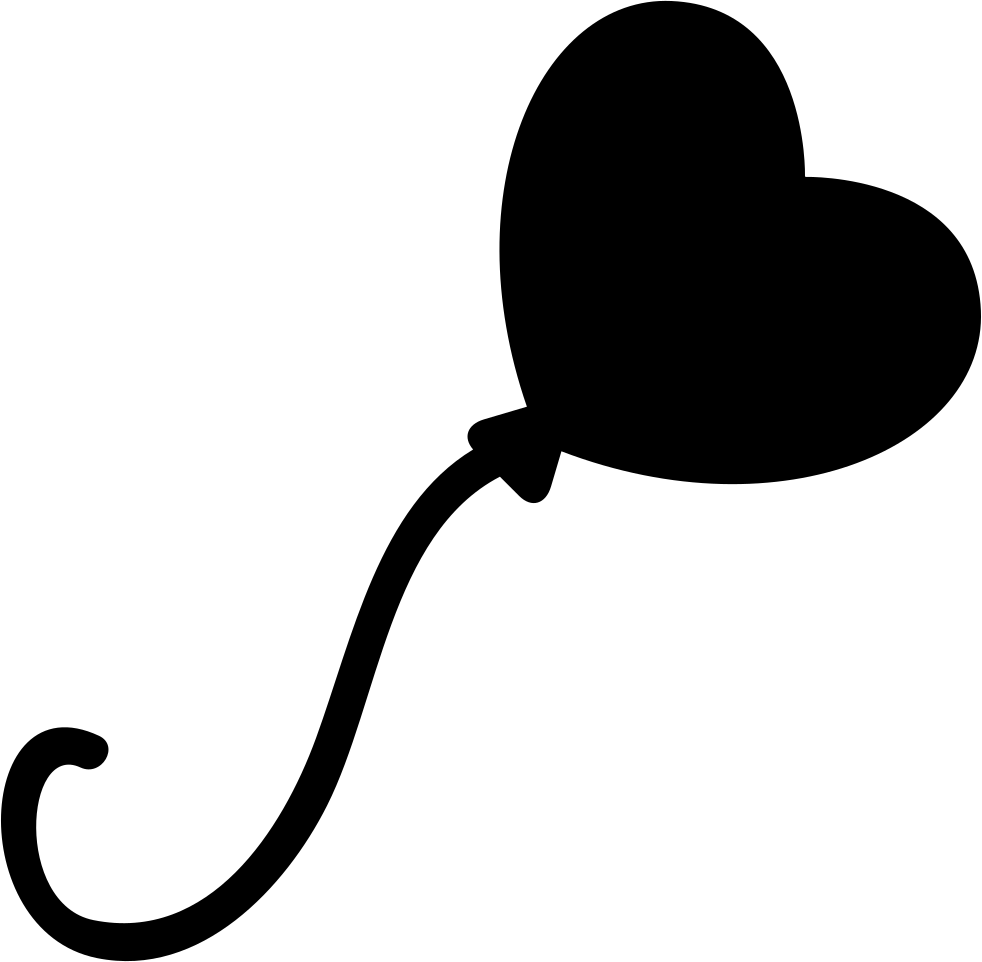 Clip Download Heart Balloon Icon Free - Heart Balloon Icon Png (982x962)