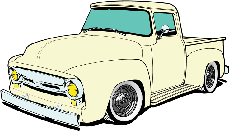 Chevy Drawing F100 Clip Art Download - Ford F-series (750x450)