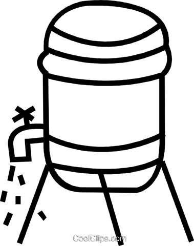 Water Cooler Royalty Free Vector Clip Art Illustration - Water Cooler Royalty Free Vector Clip Art Illustration (379x480)