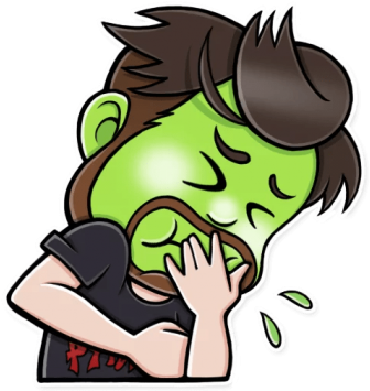 Wamble Sickness Nausea Qualm - Sticker (360x360)