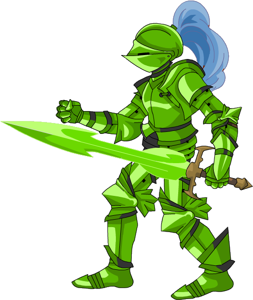 Green Knight Adventurequest Wiki Fandom Powered By - 骑士 Png (516x614)