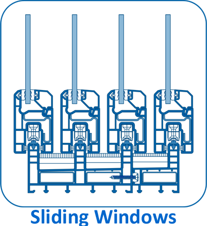 Sliding Windows - Upvc Doors And Windows Details (410x449)