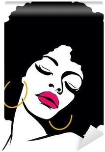 Transparent Download Hippie Woman Pop Art - Afro Drawing (400x400)