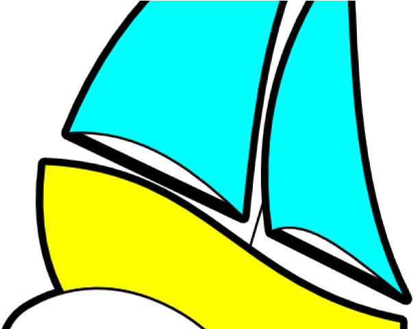 Yacht Clipart Animated - Cartoon Sailboats (640x480)