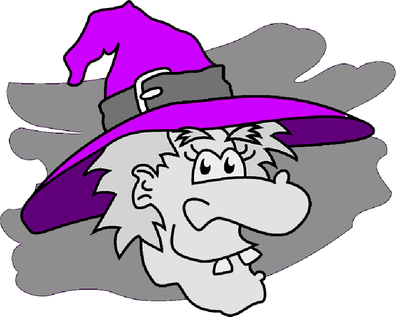 Images Of Halloween Witche's Face - Witch Clip Art (800x640)