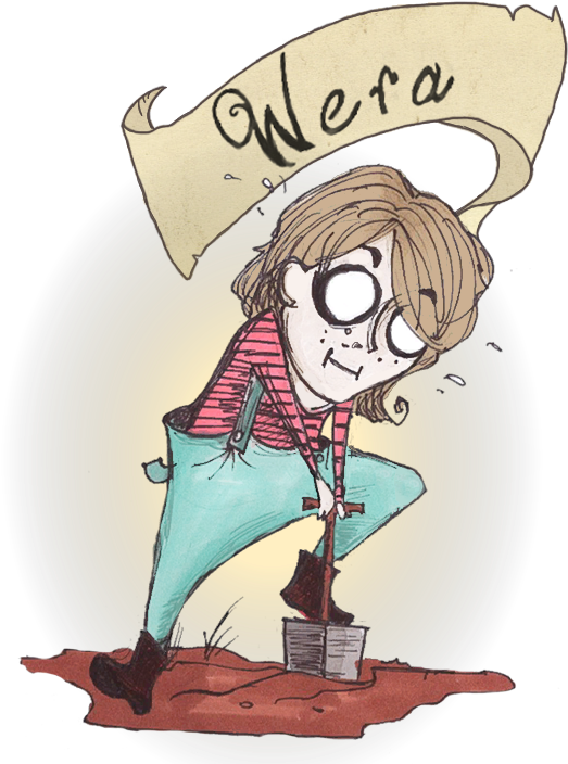 Clip Art Garden Your Inspiration Character Wera - Character Gardener (560x720)