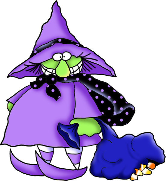 B *✿* De Minus Halloween Clipart, Halloween Ii, Image, - Witch (552x600)