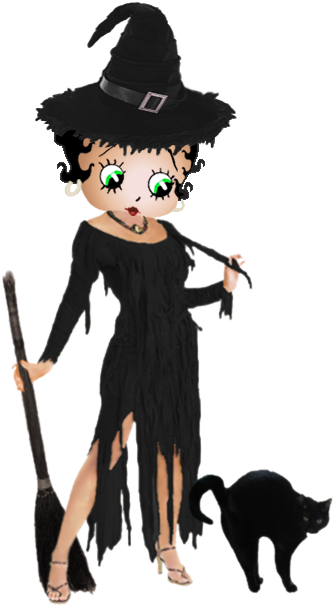 Betty Boop Sexy Witch - Sexy Betty Boop Witch (350x628)