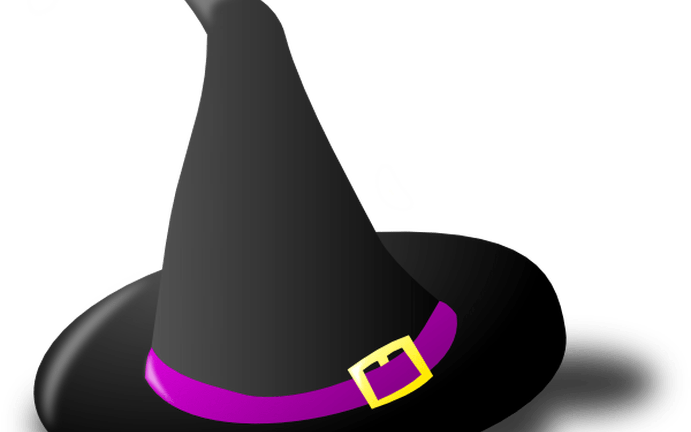 Witch Hat Clip Art At Clkercom Vector Clip Art Online, - Halloween Witch Hat Png (1368x855)