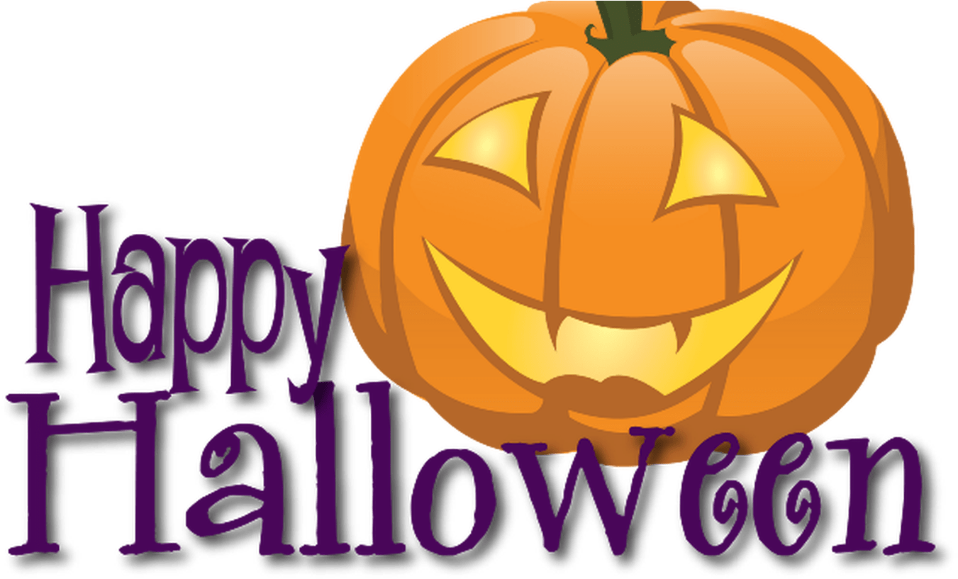 Free Happy Halloween Pictures Clip Art 2018 For Birthday - Clipart Happy Halloween Pumpkin (1368x855)