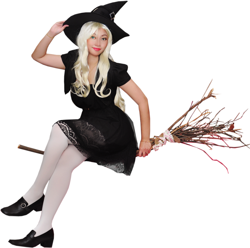 Witch For Halloween Clear Cut Png Part 2 By Seawaterwitch - Halloween Model Png (900x1355)