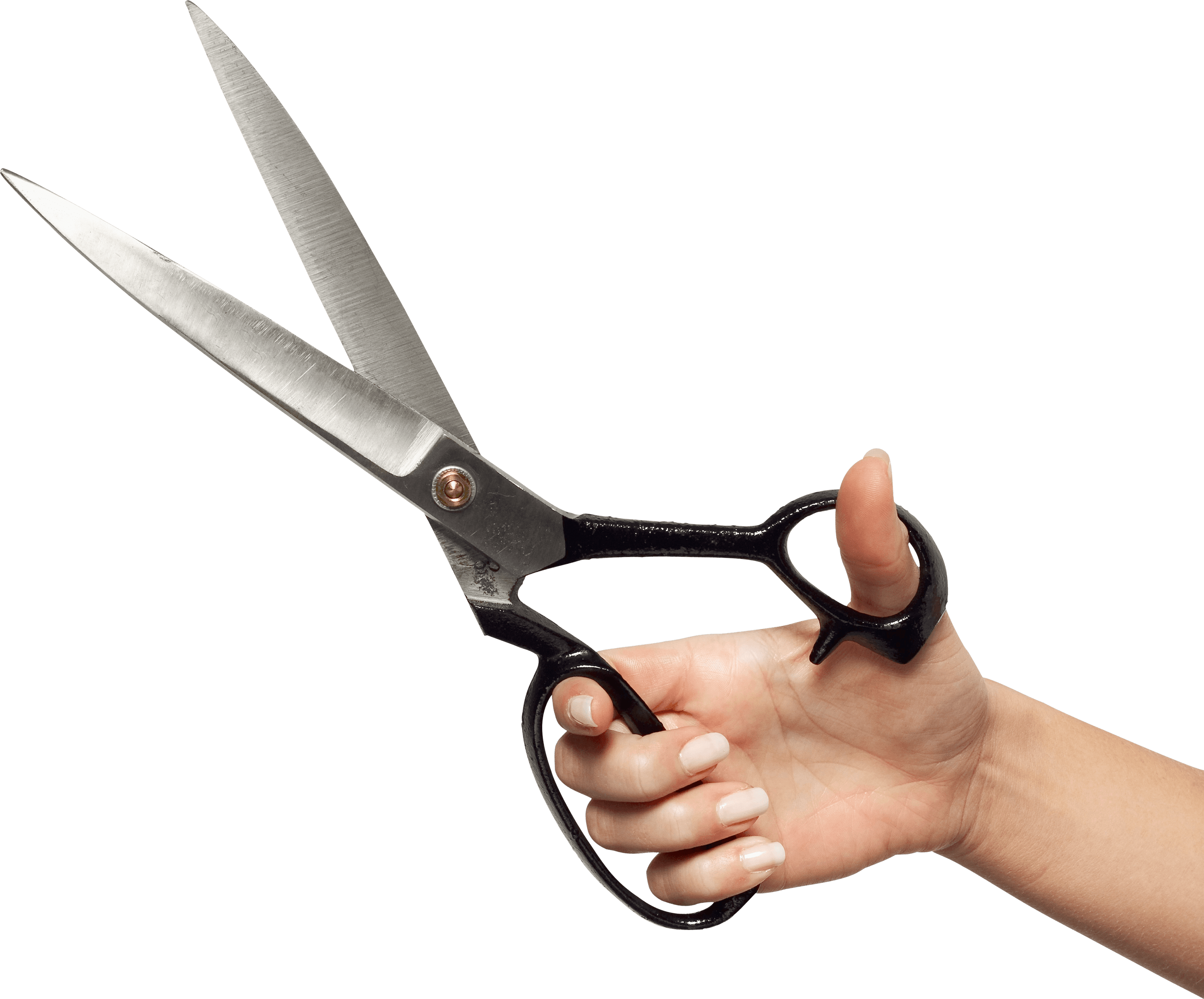 Hand Holding Huge Transparent Png Stickpng Download - Hand With Scissors Png (3000x2491)