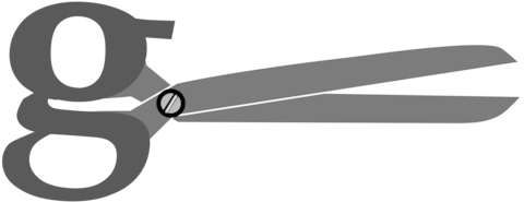 Scissors Logo Line Angle - Clip Art (481x340)