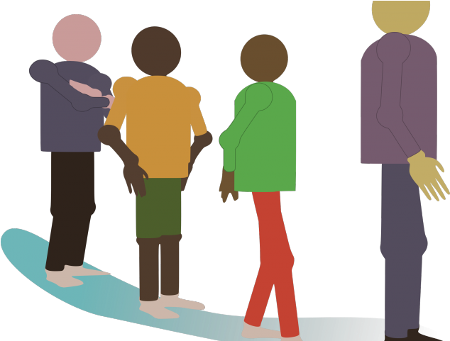 People Standing In Line Clipart - Wait In Line Clipart (640x480)