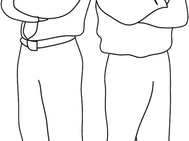 People Standing In Line Clipart - Illustration (640x480)