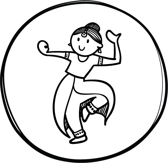 Dance Encourages Students To Explore And Discover Dance - Line Art (549x531)