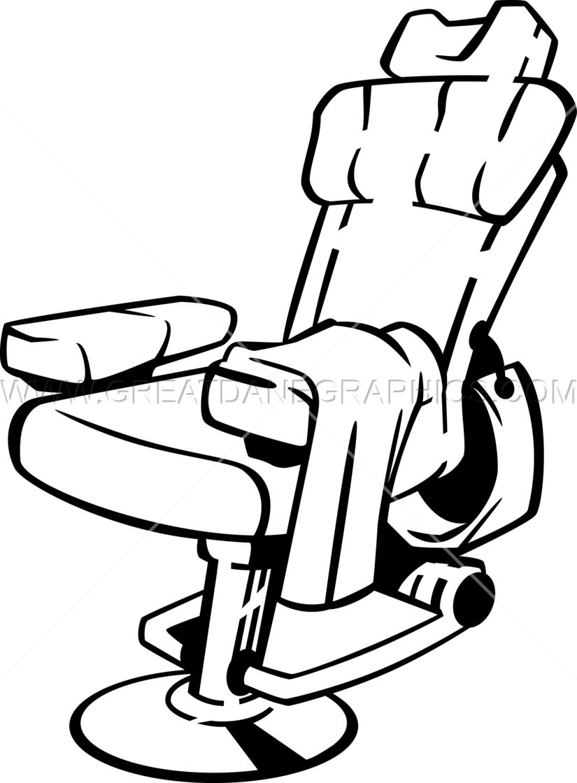 Chair Clipart Barber Chair - Clip Art Barber Shop (825x1120)