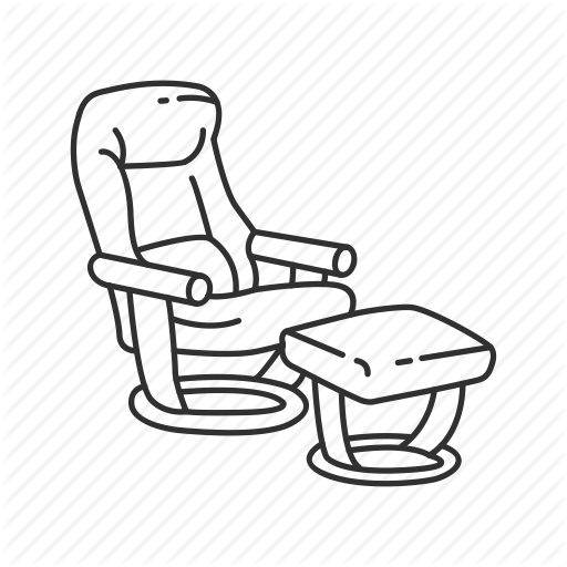 Chair Clipart Chair - Lazy Boy Drawing (512x512)