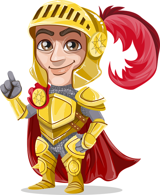 Knight, Gold, Golden, Metal, Emblem, Majestic, Royal - Medieval Lord Clip Art (525x640)