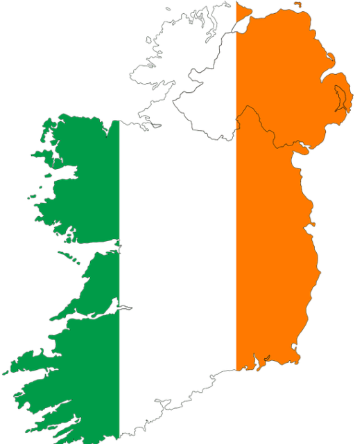 Points Of View - Ireland Flag Map (530x640)