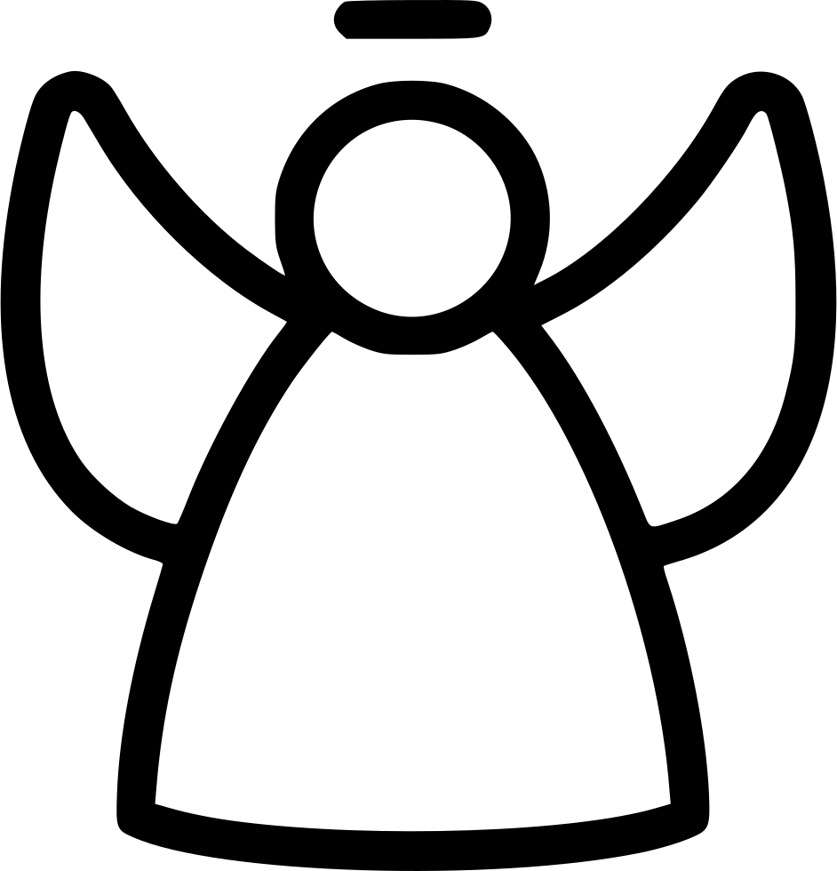 Svg Royalty Free Png Icon Free Download - Angel Icon (942x980)
