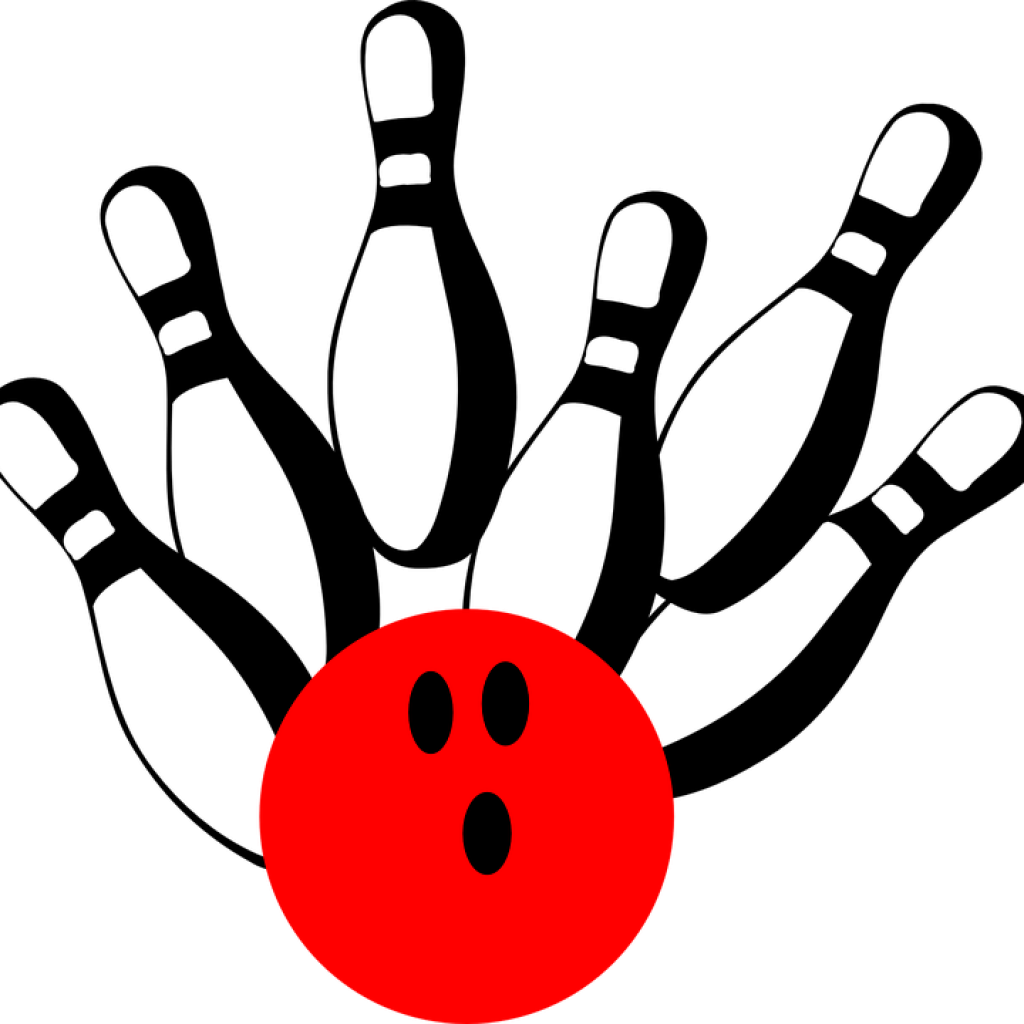 Free Clipart Bowling Pins And Ball Bowling Pins Ball - Bowling Pins Vector (1024x1024)