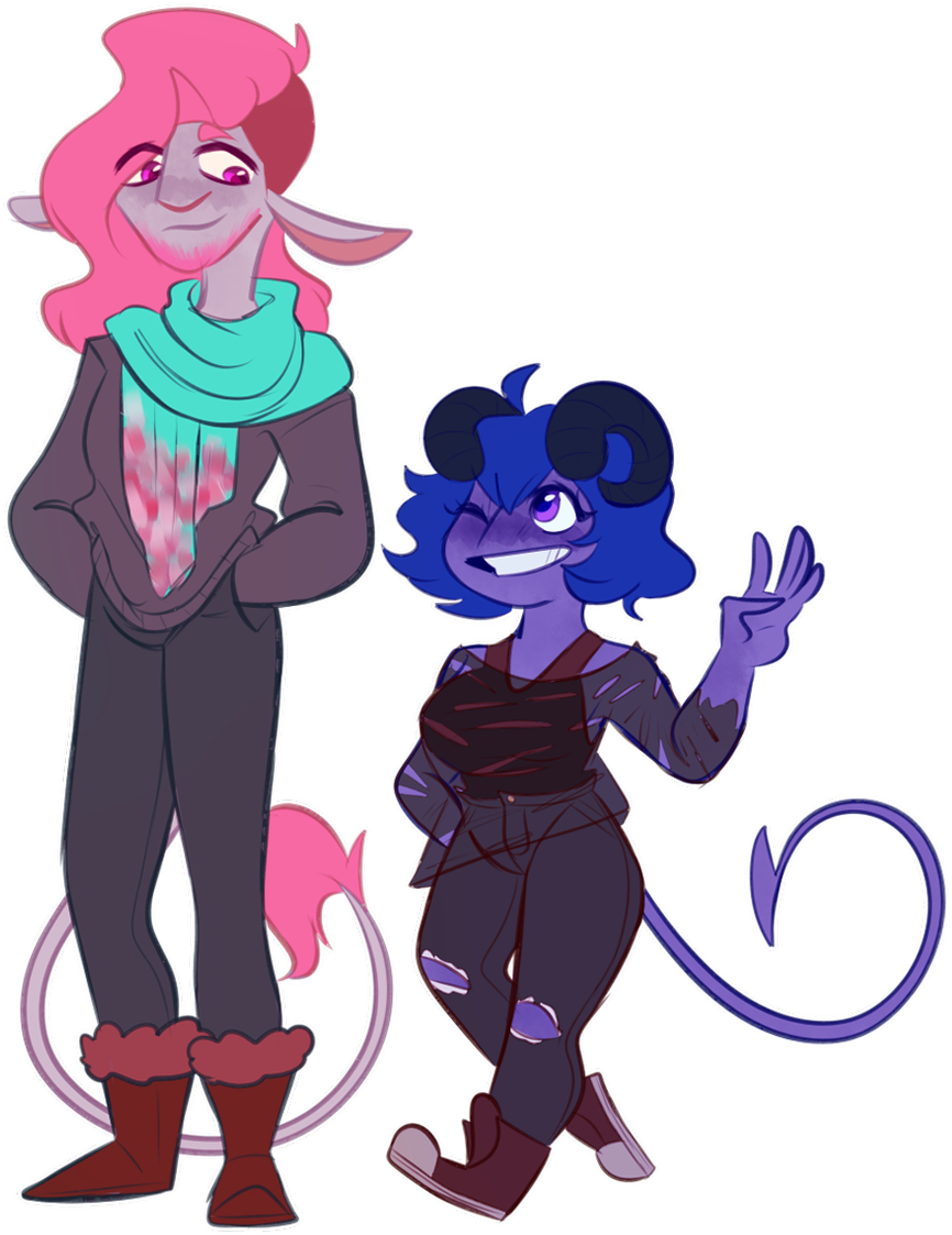 The Og Lesbian On Twitter - Caduceus And Jester (1009x1200)